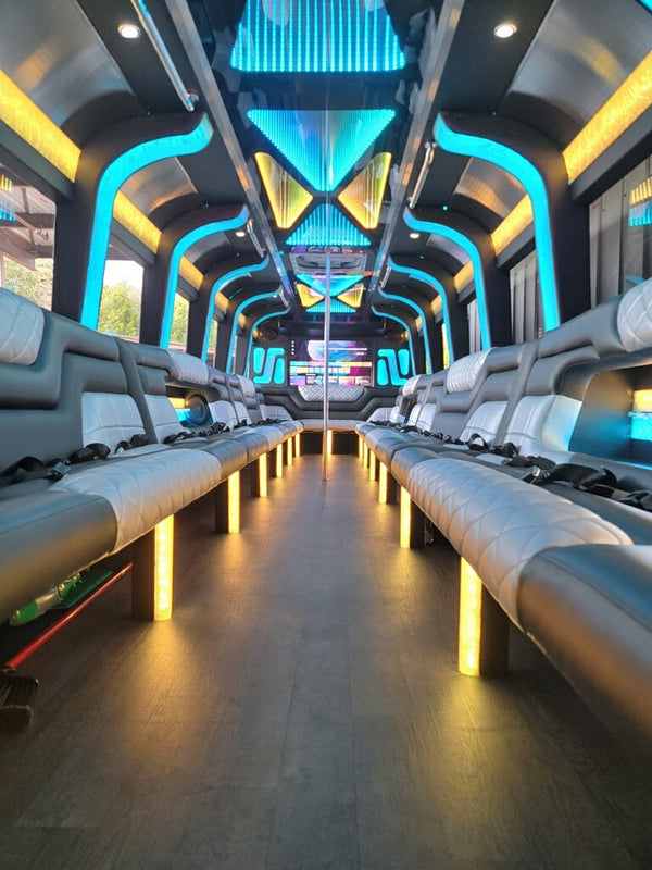 40 Passenger Party Buses Starting Price $300 Per Hr